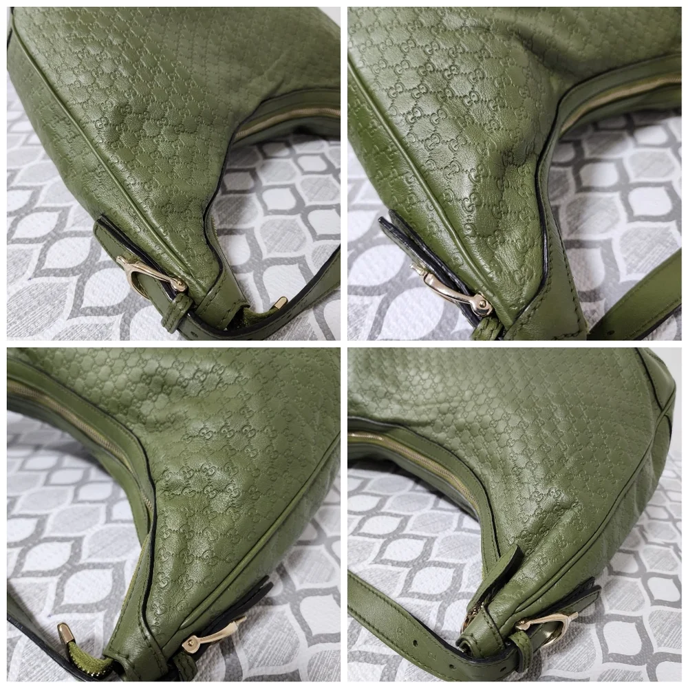 Gucci Microguccima Nice Hobo Bag Green